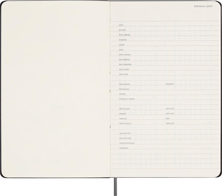 Productafbeelding Moleskine Jaarplanner (A5, Engels)