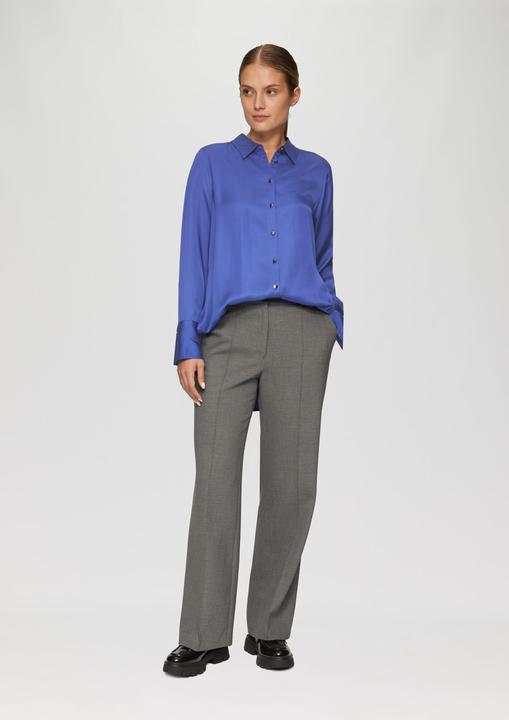 Produktbild S.Oliver Bluse Longbluse aus Viskosesatin mit Metallknöpfen (46)