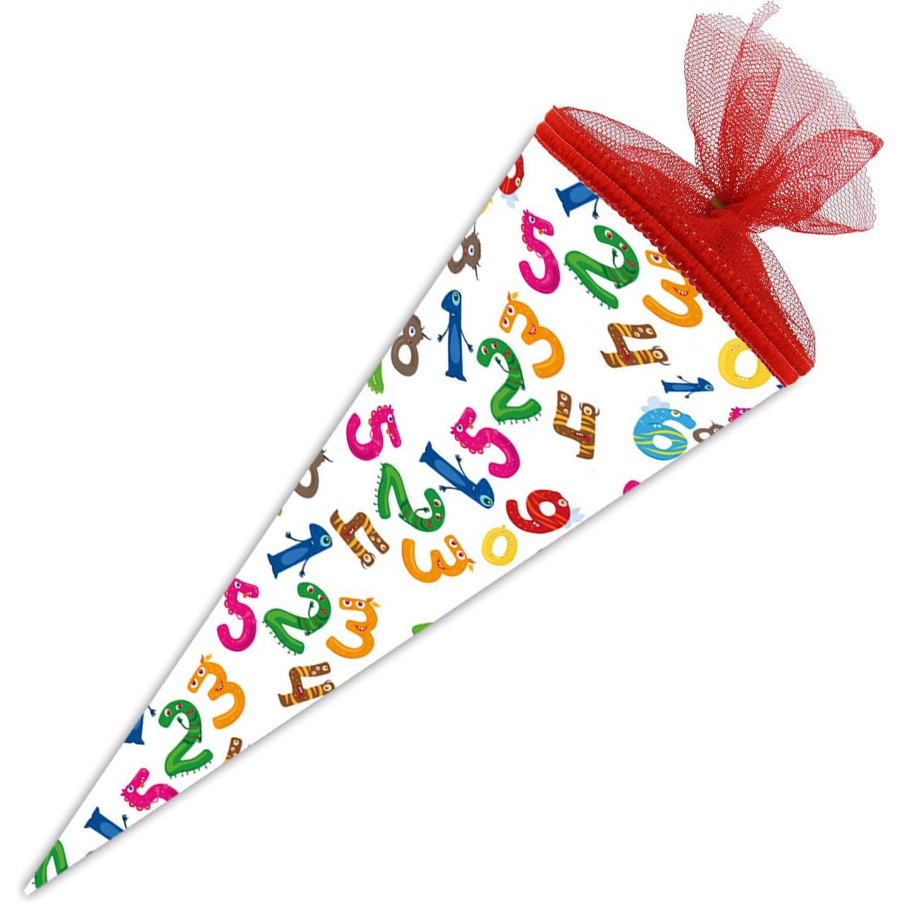 Magni, Schultüte, Nestler Schultüte Zahlenmonster Zuckertüte Einschulung Schulanfang Schule: Grösse: 22 cm rund