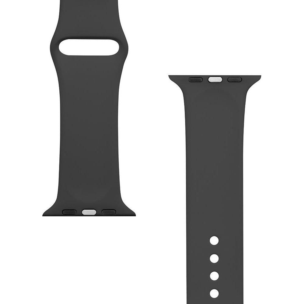 Thumbnail - Source Watch 42/44/45mm Silicone Strap (Silikon, 3, 4, 9), Uhrenarmband, Schwarz