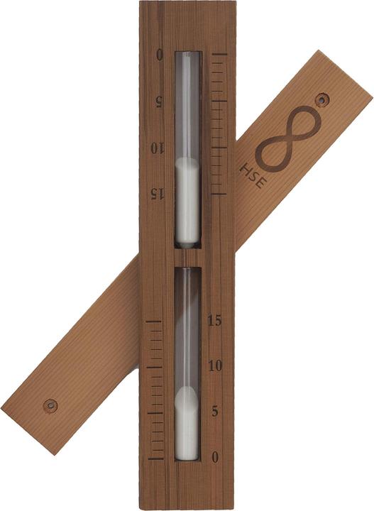 Actual product image Home Sauna Experience Sauna Sand Timer, 15 minutes, White