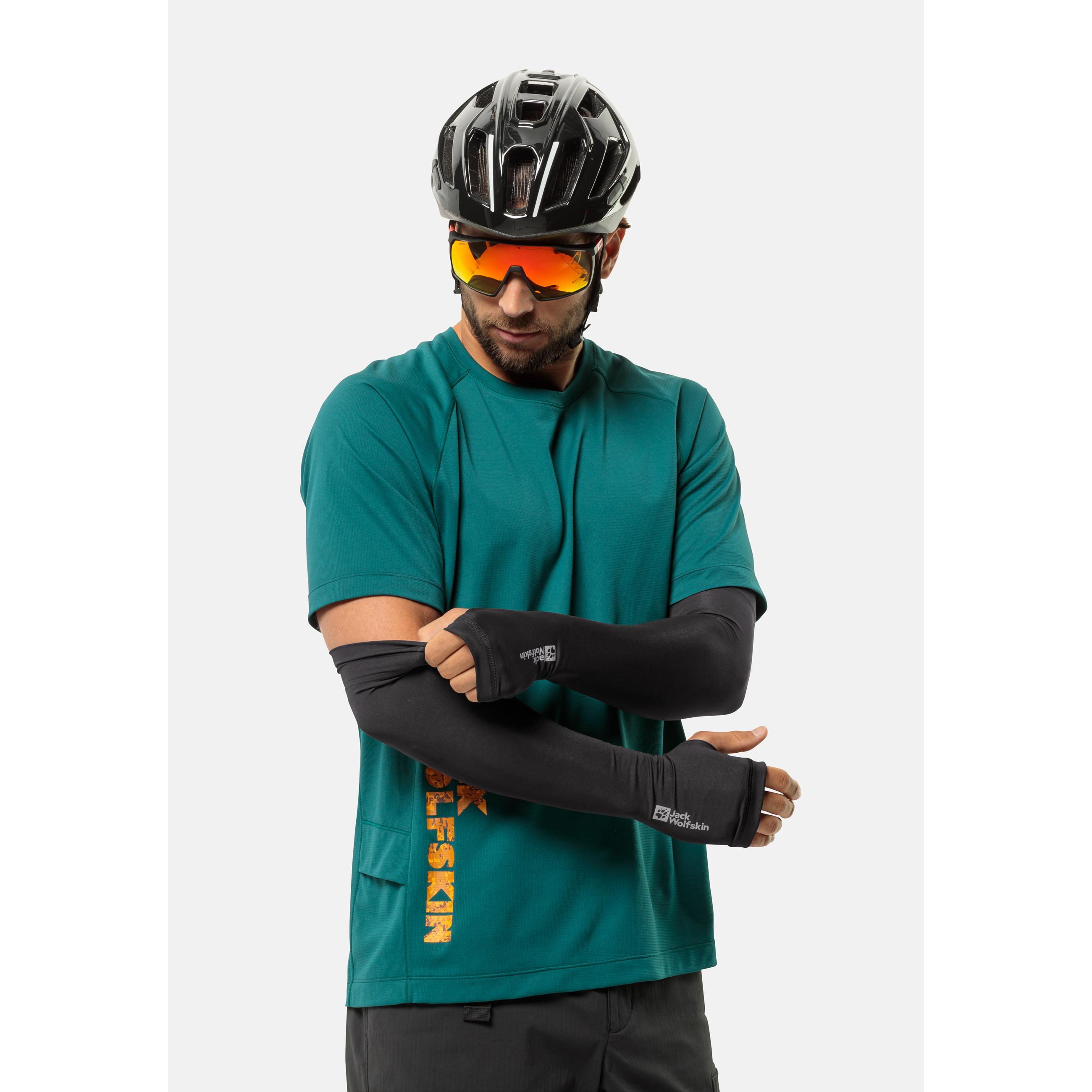 Thumbnail - Jack Wolfskin, Herren, Ärmling + Beinling, Gravex Arm Sleeves (XL), Schwarz, XL