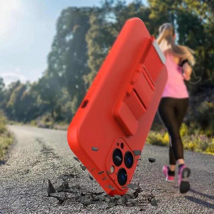 Produktbild Hurtel Rope Case Gel Case mit einer Kette Lanyard Bag Lanyard iPhone 13 Pro rot (Apple iPhone 13 Pro)