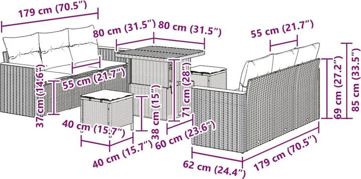 Produktbild vidaXL Banks
