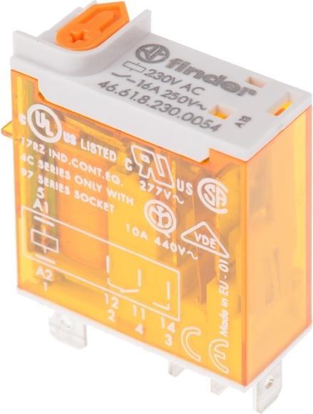 Produktbild Finder Relais 16A 230VAC 1-Wechsler mit LED