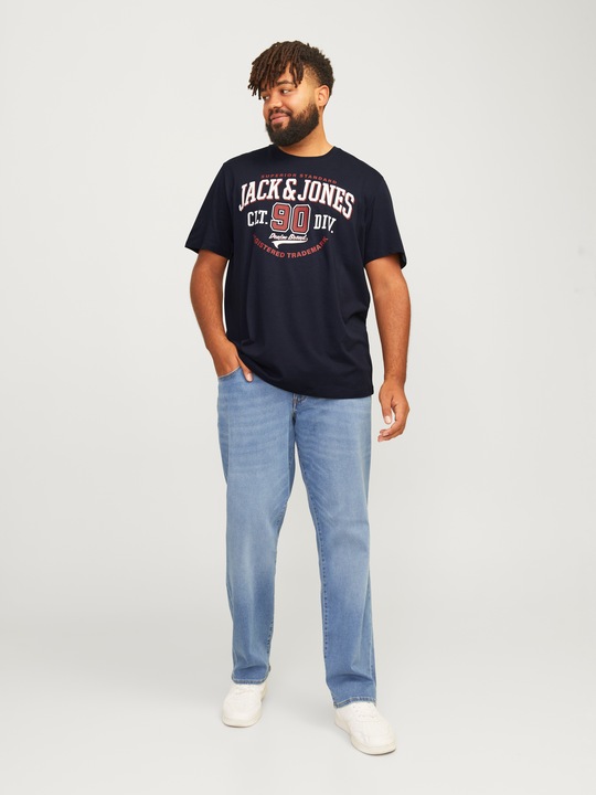 Produktbild Jack & Jones Jjelogo Tee Ss O-Neck 2 Col Aw24 S Pls (5XL)