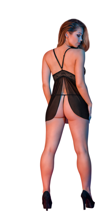 Produktbild Magic Silk Baby Doll w/ Fly Away Back & G-Set (S, M)