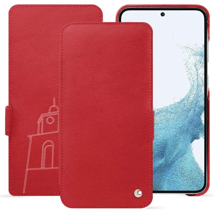Thumbnail - Noreve Lederschutzhülle horizontal (Samsung Galaxy S23), Smartphone Hülle, Rot