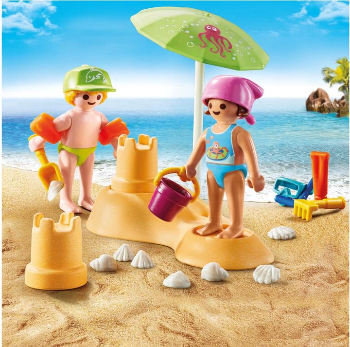 Immagine prodotto Playmobil Bambini con castello di sabbia (71581, Playmobil Special Plus)