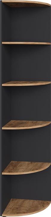 Anthracite/golden oak