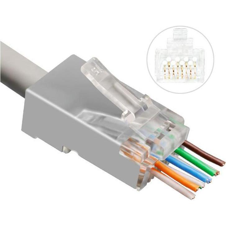 Thumbnail - MicroConnect KON512-50EZ Drahtverbinder RJ45 (Netzwerkkabel Stecker), Netzwerk Zubehör