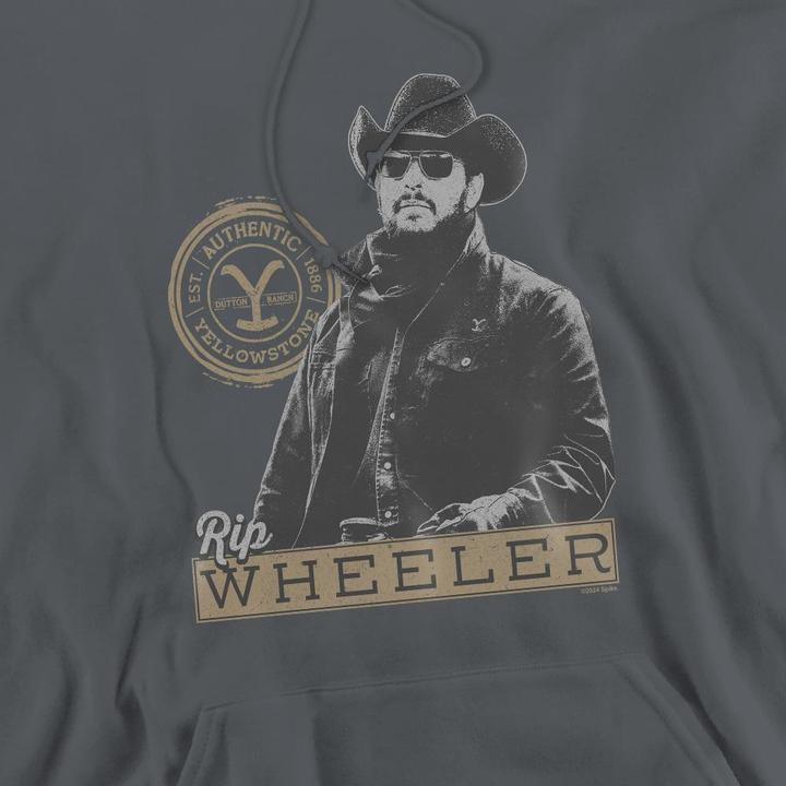 Immagine prodotto Yellowstone Felpa con Cappuccio Rip Wheeler Uomo (L)