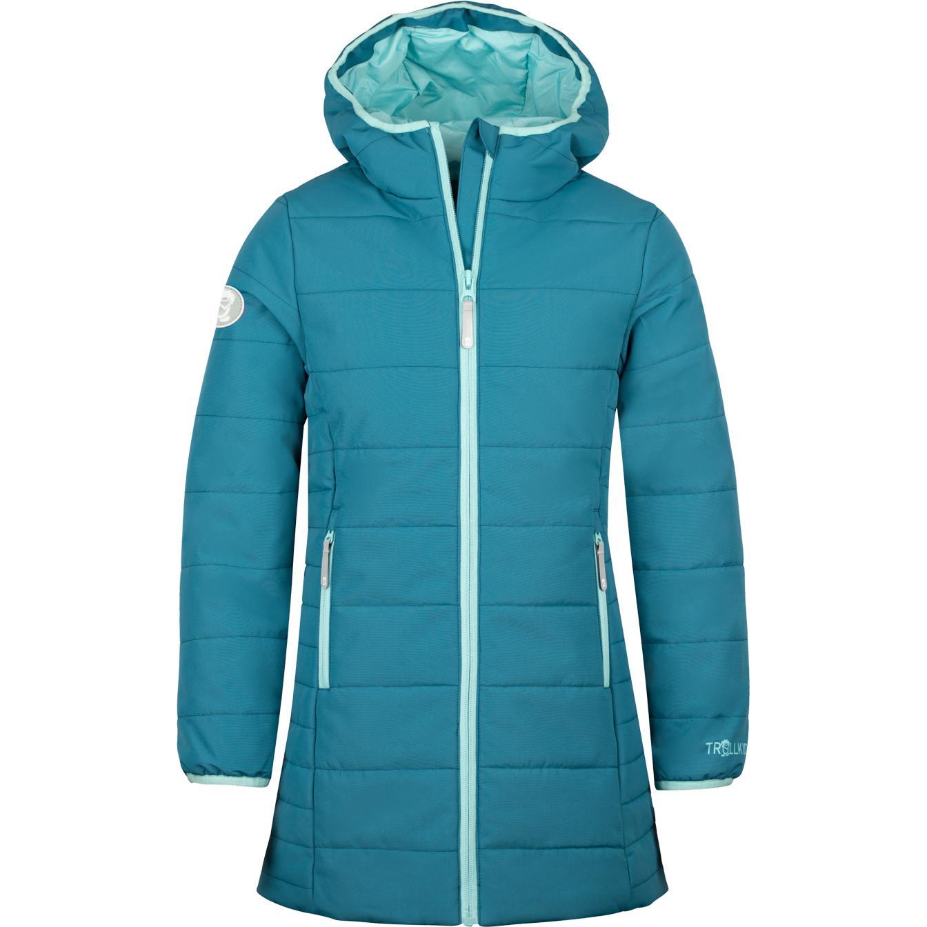 Trollkids, Unisex, Jacke, Girl's Stavanger Coat (92), Türkis, 92