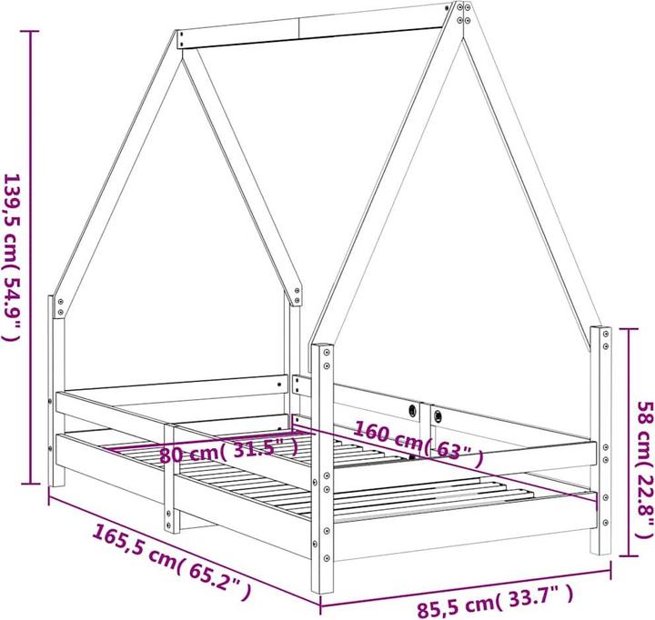 Produktbild vidaXL Waylon (80 x 200 cm)