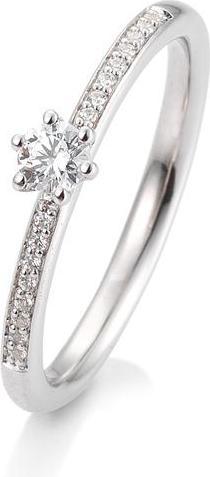 Immagine prodotto Breuning Anello di fidanzamento con pavé (52, Oro 750/18 K)