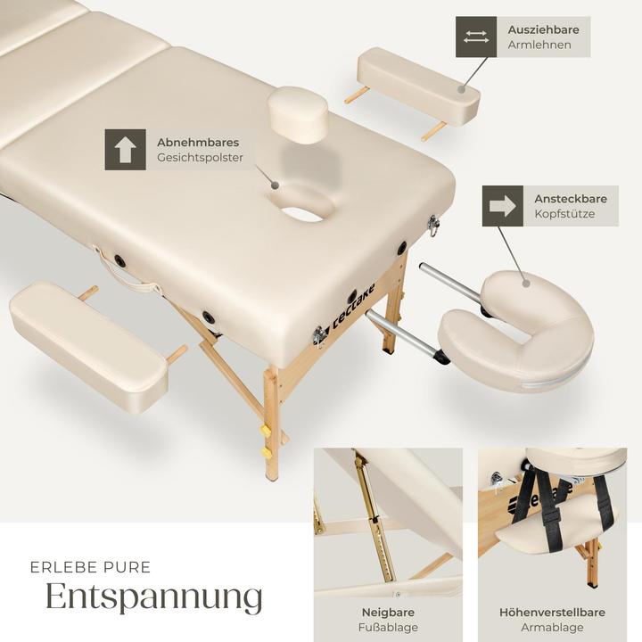 Image du produit tectake Table de massage 3 zones