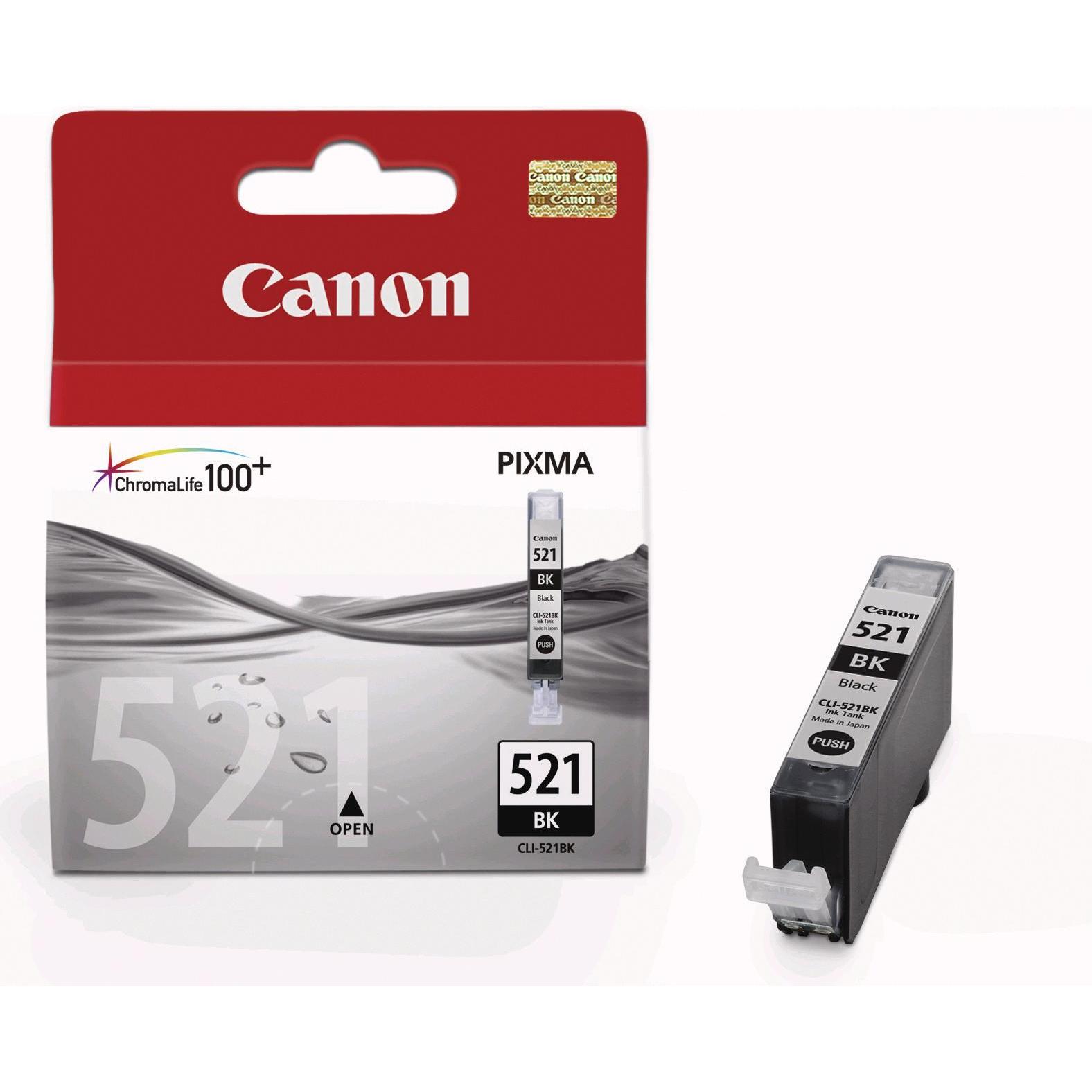 Canon, Druckerpatrone, Cli-521bk (BK)