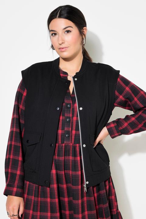 Produktbild Studio Untold Jersey-Weste, kurzer Boxy Shape, verdeckter Zipper (50, 52)