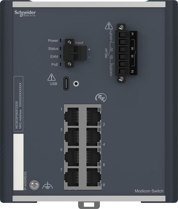 Actual product image Schneider Electric MCSESP083F23G0 (8 ports)