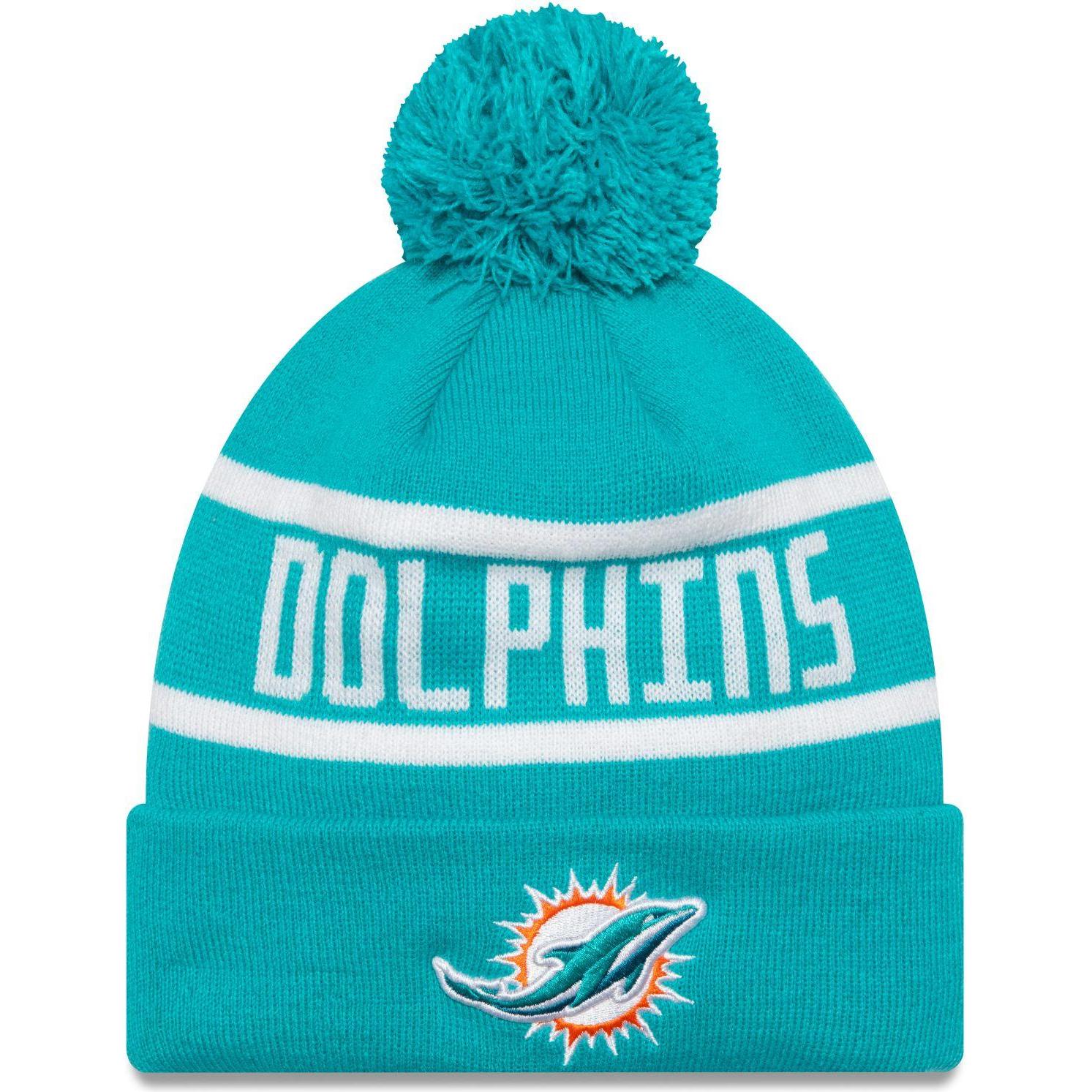 New Era, Herren, Mütze, NFL Winter Mütze - JAKE Miami Dolphins, Türkis