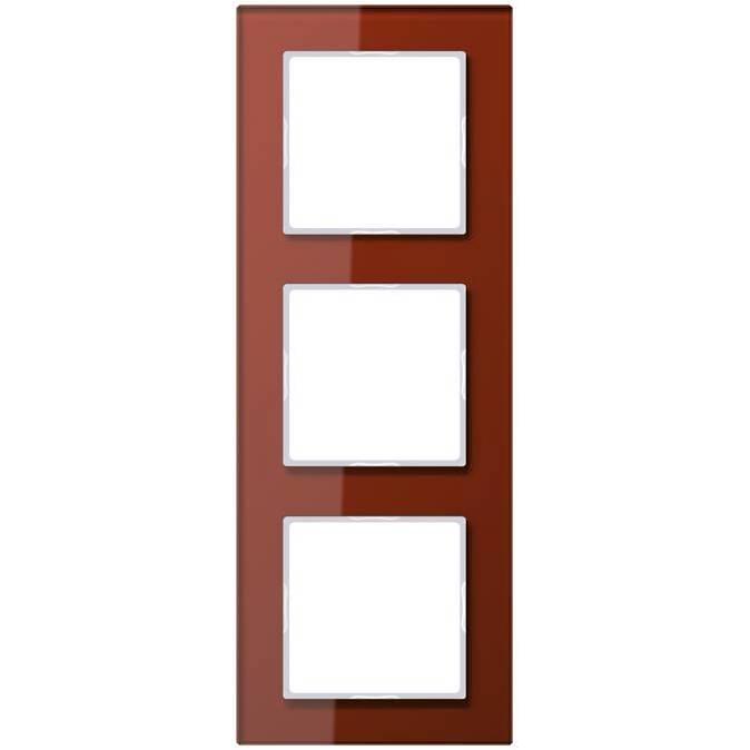 JUNG, Zubehör Schalterprogramm, Einbaurahmen 3f rt glz A / A CREATION AC583GLRT