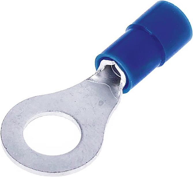 Actual product image Steffen Ring cable lug M6 blue, 9 pieces 2.5mm