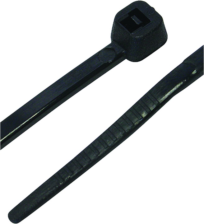 Produktbild Steffen Kabelbinder schwarz 400mm x 2.5mm (Kunststoffkabelbinder, 400 mm, 100 Stk.)
