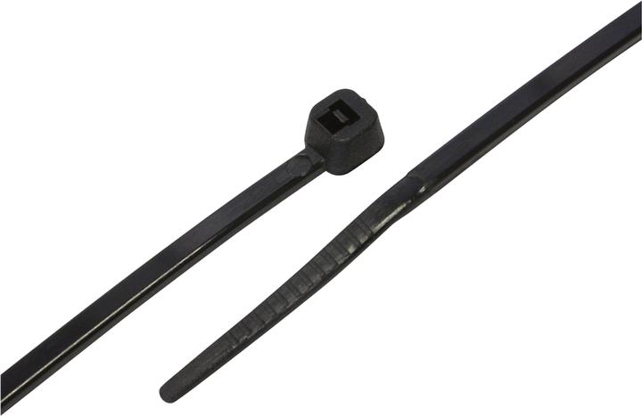 Actual product image Steffen Cable tie black 200mm x 4.6mm detachable (Plastic cable ties, 200 mm, 100 pcs.)