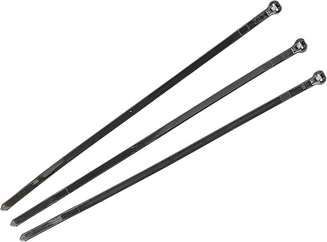 Steffen Kabelbinder mit Stahlnase 155x3.6mm, schwarz (Kunststoffkabelbinder, 155 mm, 1 Stk.)