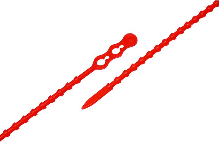 Steffen Nastro di riapertura rosso, lunghezza 120mm, PU 100 pezzi. (Nastro per nodi, 120 mm, 100 pz.)