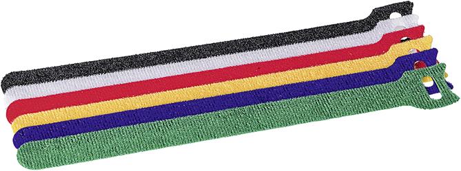 Actual product image Steffen Velcro cable tie 6 pcs assorted 16/32/210mm (Velcro cable ties, 210 mm, 6 pcs.)