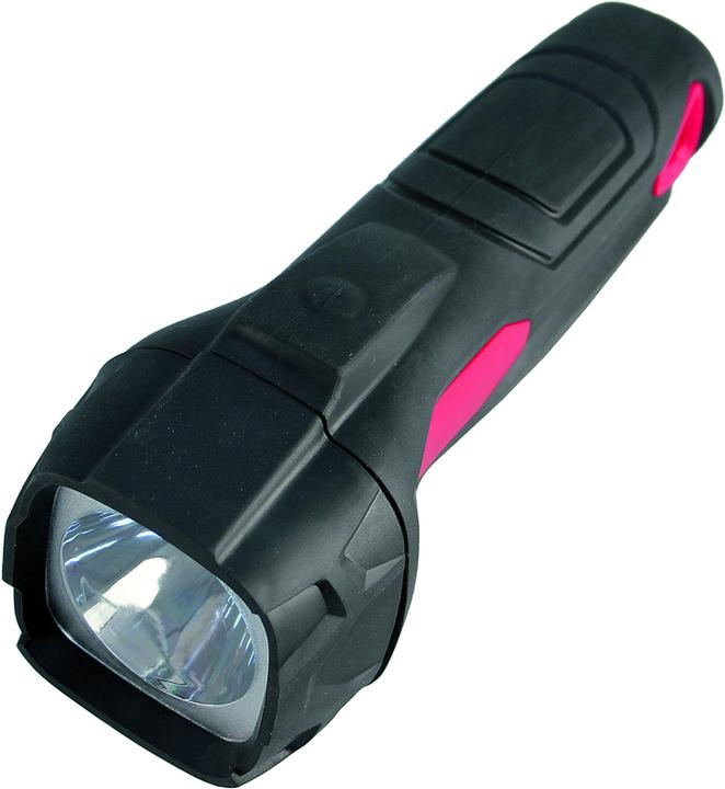 Actual product image Steffen LED flashlight plastic black / red (6 cm)