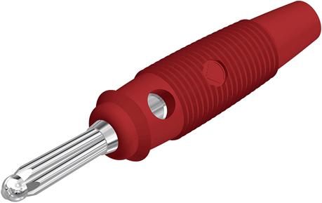 Immagine prodotto Steffen Spina a banana 4mm con collegamento a vite rosso