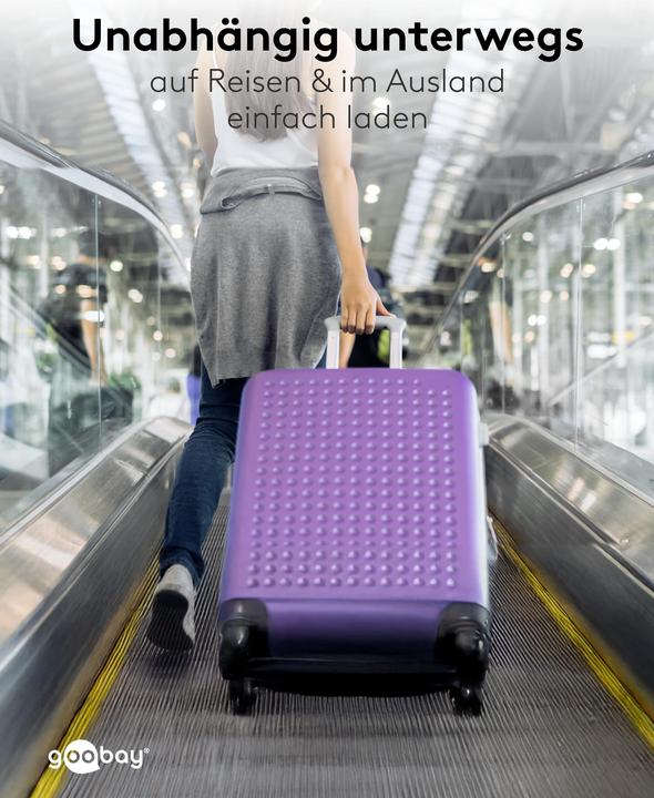 Produktbild Goobay USB-C PD GaN Dual-Schnellladegerät 90° Flat 45 W weiss (45 W, 2 Ports)