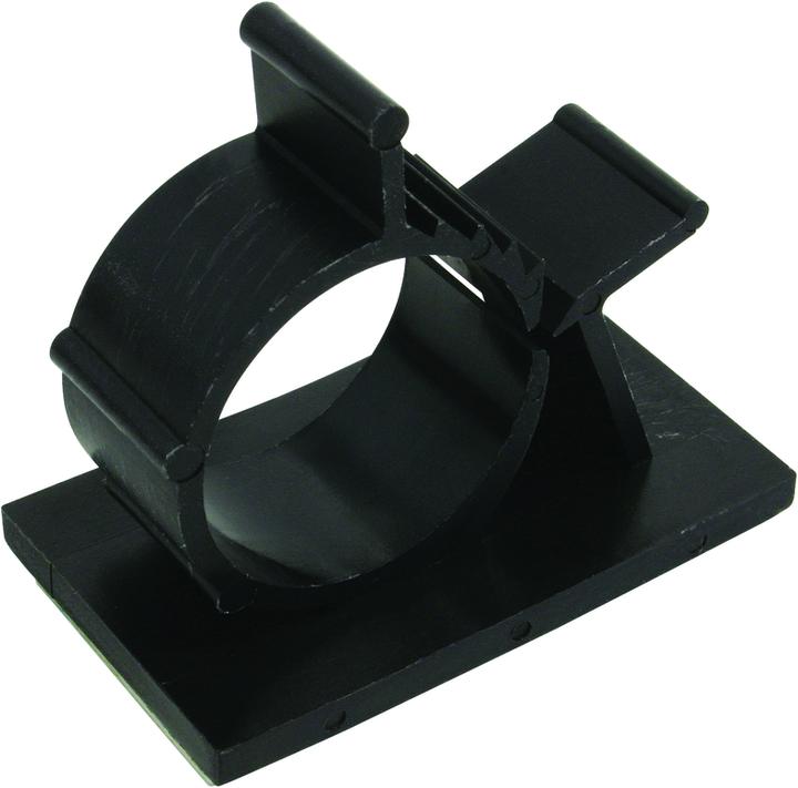 Produktbild Steffen Kabelklammer 10/13mm selbstklebend schwarz 25 Stk.