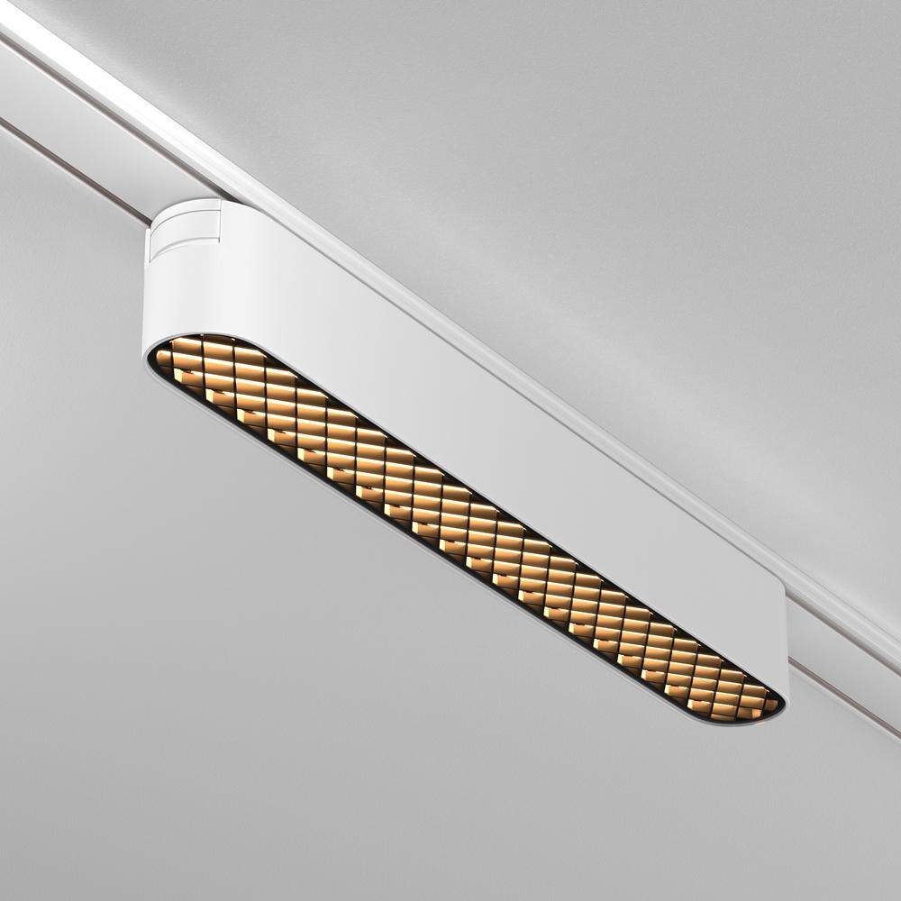 Maytoni, Zubehör Beleuchtung, Basis Grid Magnet-Schinensystem RADITY 48V LED Stromschienenleuchte 12W 3000K Weiss 90Ra W...