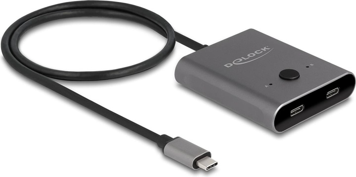 Produktbild Delock USB 10 Gbps USB Type-C Switch 2 auf 1 bidirektional 8K (USB-C, 2 Ports)