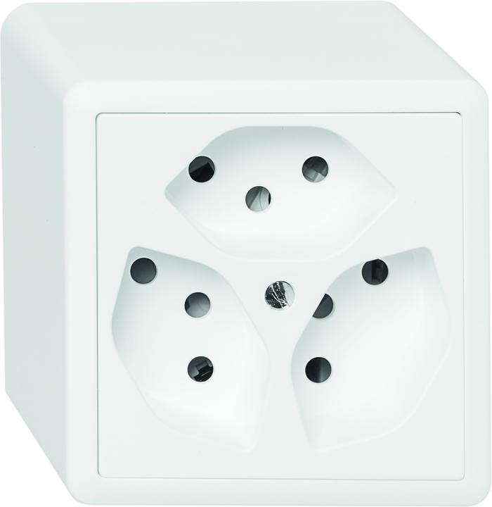 Immagine prodotto Feller Presa AP uscita 3xT13 parallelo bianco
