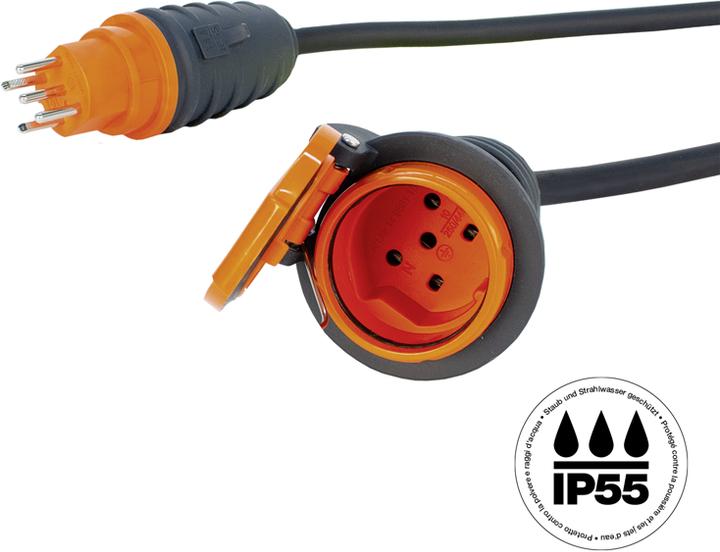Immagine prodotto Steffen Cavo di prolunga industriale GdV 5x1,5mm2 10m T15 IP55 (10 m, Tipo 15)