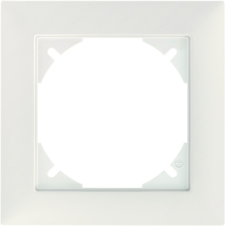 Actual product image Feller Cover frame 1gang 88x88mm ws