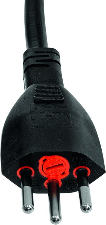 Image du produit Steffen Câble de raccordement Td 3x1mm2 noir 3m fiche T12 incl. fusible fin (3 m)