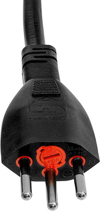 Image du produit Steffen Câble de raccordement Td 3x1.5mm2 noir 3m fiche T12 incl. fusible fin (3 m)