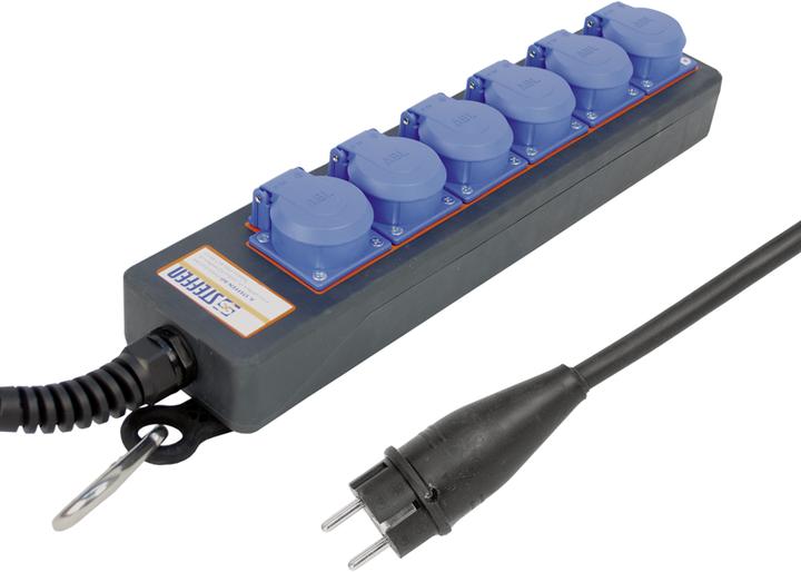 Immagine prodotto Steffen Ciabatta di alimentazione IP54 PROFESSIONAL 6xSchuko 5m (6x, CEE 7/3)
