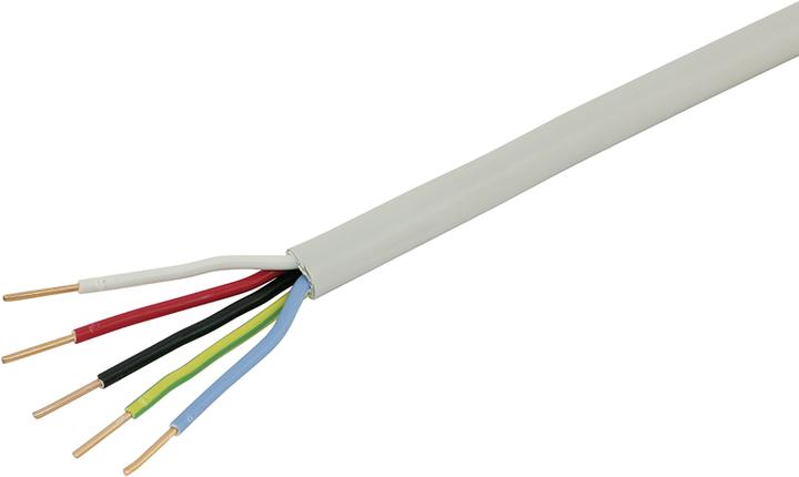 Actual product image Steffen VG FE 0 cable 5x1.5mm² LNPE gray ring 10m (10 m)