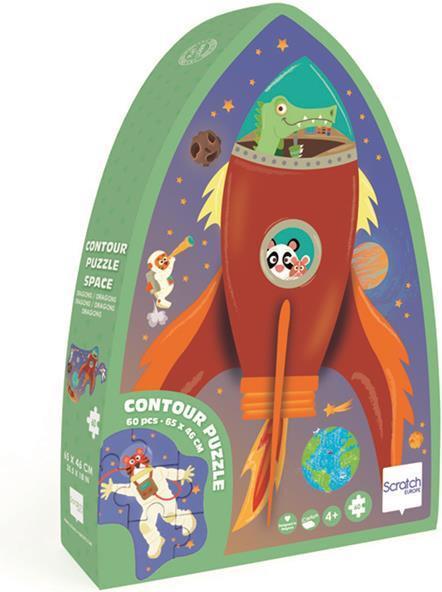 Scratch Shape Puzzle Weltall 60 Teile (60 Teile)