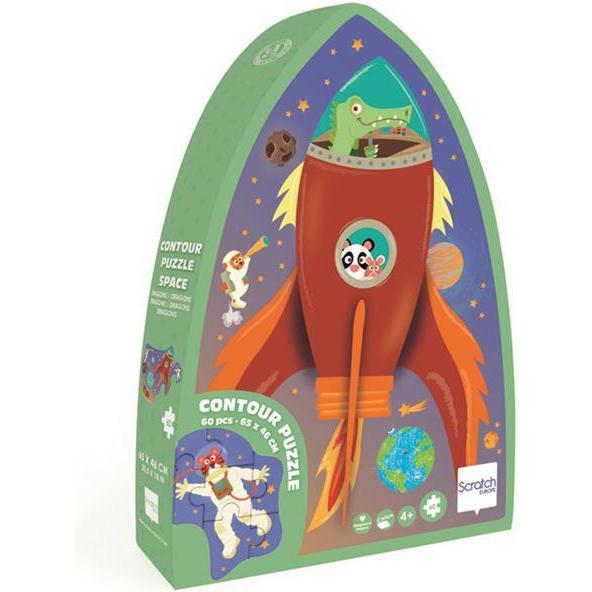 Scratch Shape Puzzle Weltall 60 Teile (60 Teile)