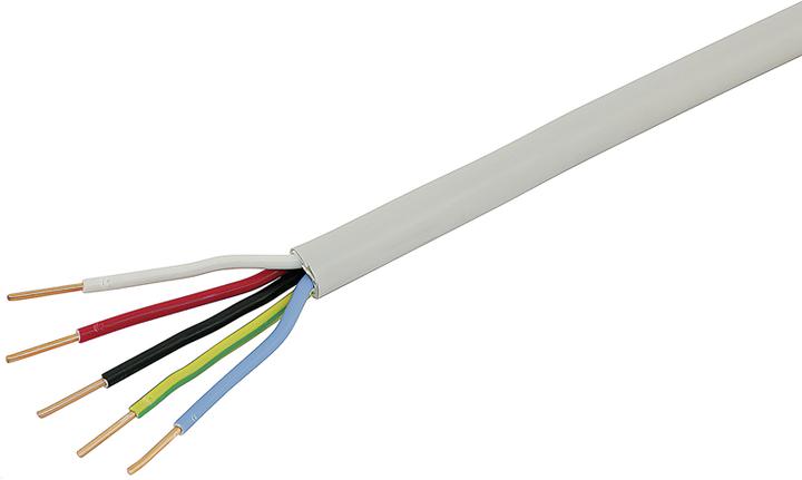 Actual product image Steffen VG FE 0 cable 5x1.5mm² LNPE gray ring 25m (25 m)