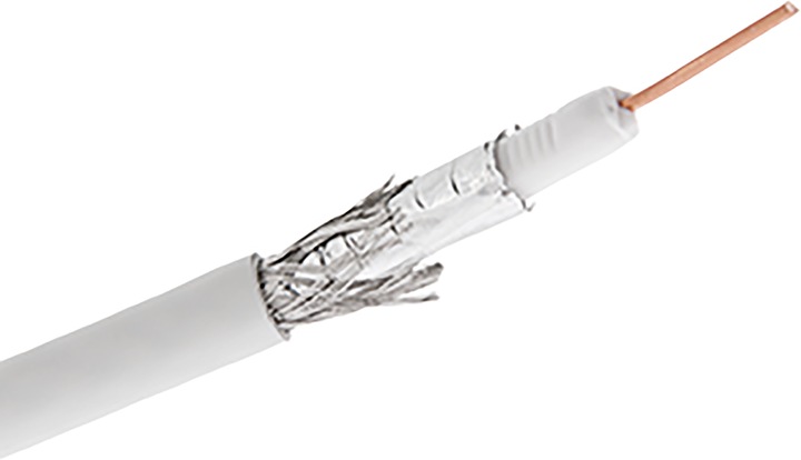 Produktbild Steffen Koaxialkabel 75 Ohm weiss Ring 25m (Antennenkabel)