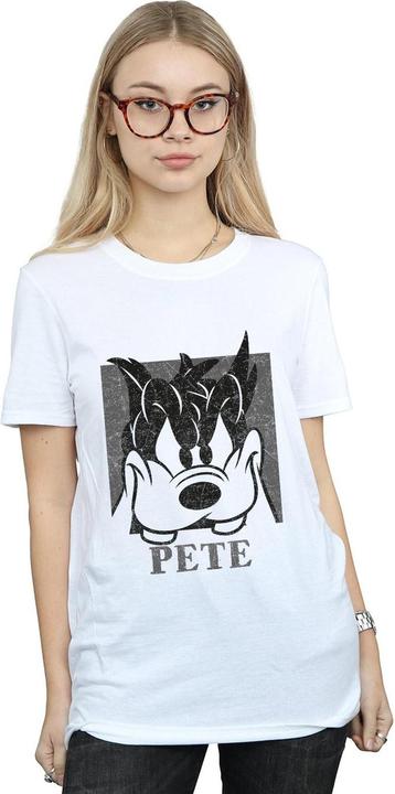 Actual product image Disney Womens/Ladies Pete Cropped Head Cotton Boyfriend T-Shirt (XXL)