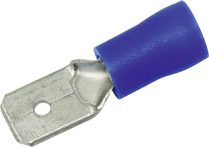 Actual product image Steffen Flat plug 6.3/0.8 blue, 5 pieces 1-2.5mm